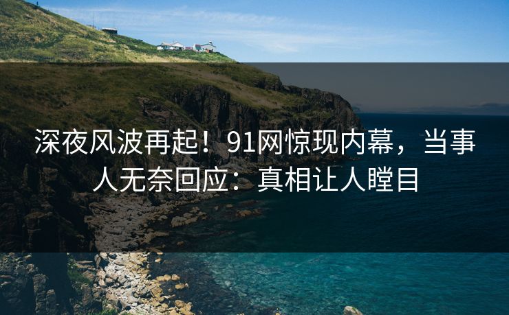 深夜风波再起！91网惊现内幕，当事人无奈回应：真相让人瞠目